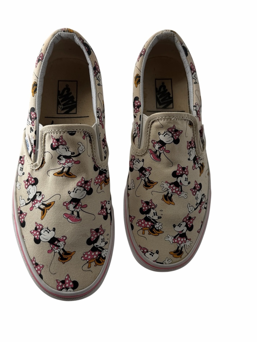Vans x Disney Minnie Mouse Nostalgic Pop Art Streetwear Women’s Size 8.5